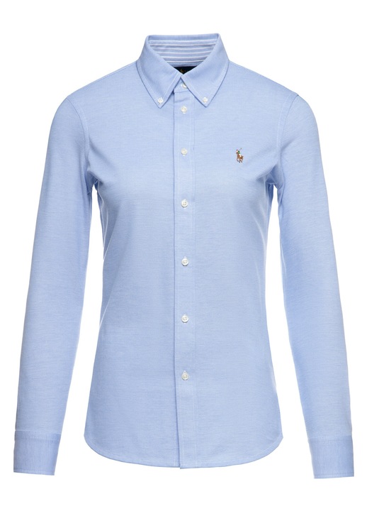 Camasa dama, Polo Ralph Lauren, bumbac, albastru deschis, L INTL