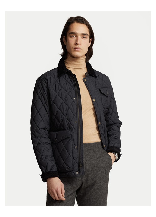 Geaca de tranzitie barbati Polo Ralph Lauren, neagra, fabricata din materiale de calitate, S INTL