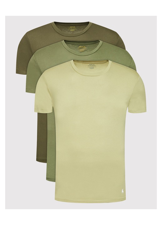 Set de tricouri barbati Polo Ralph Lauren, verde, bumbac, Verde