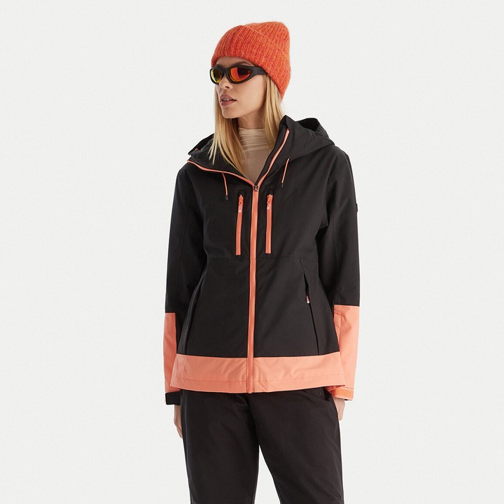 Geaca de ski dama Roxy, negru/roz, sport