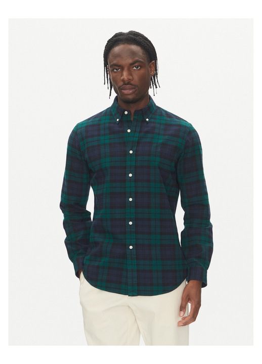 Camasa barbati, Polo Ralph Lauren, verde/albastruwqfwqf, Verde/Albastru, S