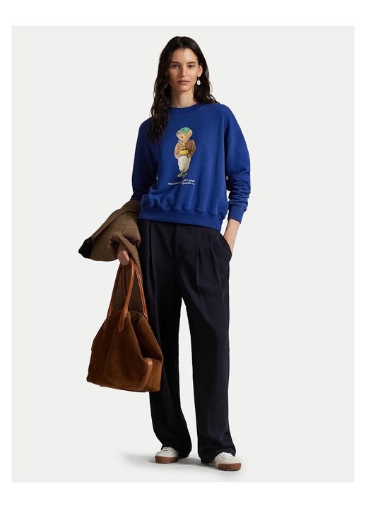 Hanorac dama Polo Ralph Lauren, albastru, M INTL