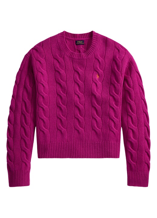 Pulover de dama Polo Ralph Lauren, roz inchis, XL INTL