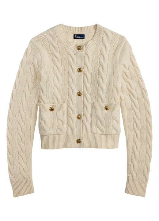 Cardigan dama Polo Ralph Lauren, ecru