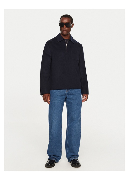 Palton pentru barbati Ami Paris, bleumarin, lana