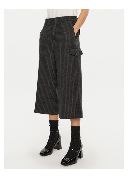 Pantaloni largi pentru dama, Ami Paris, gri