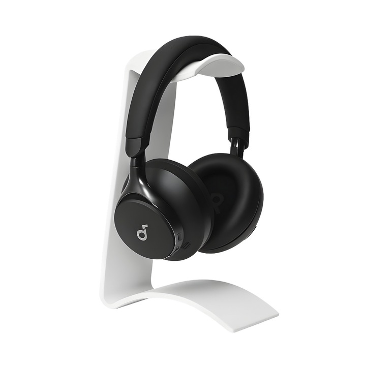 Suport Casti Gaming, Design Minimalist, Alb, 16.3 x 7.4 x 25.3 cm