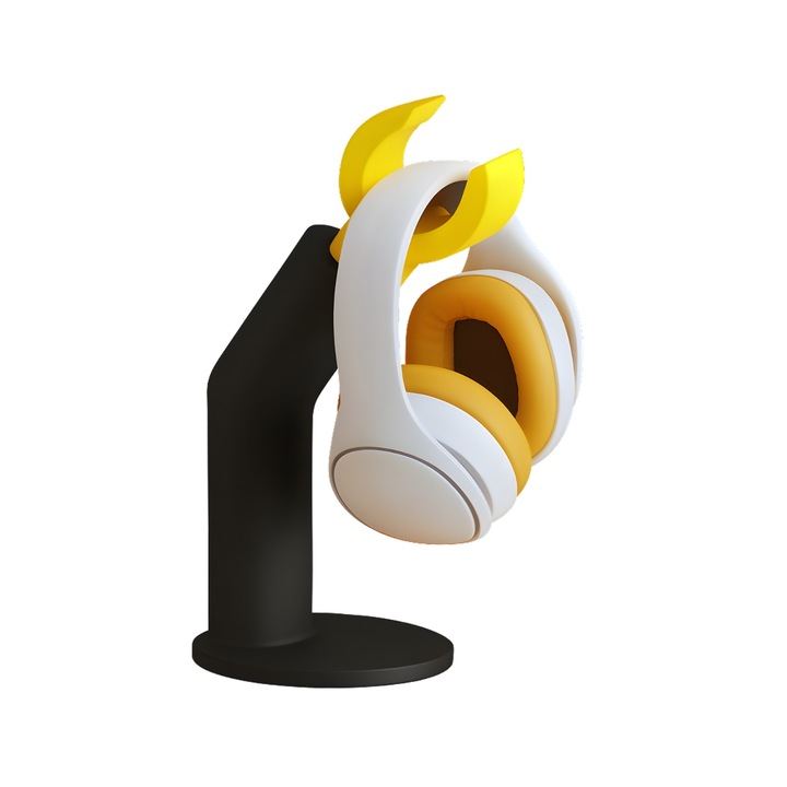 Suport Casti Gaming Brat Lego, Negru, 10 x 14 x 29 cm