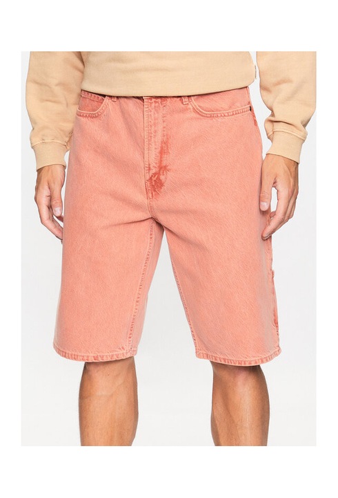 Pantaloni scurti barbati HUGO, portocalii, denim, 33 US