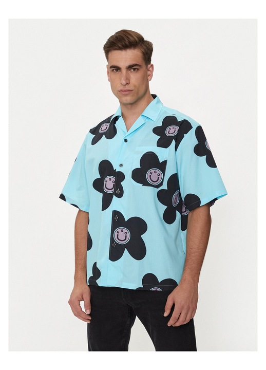 Camasa barbati HUGO, albastru, fabrica de calitate