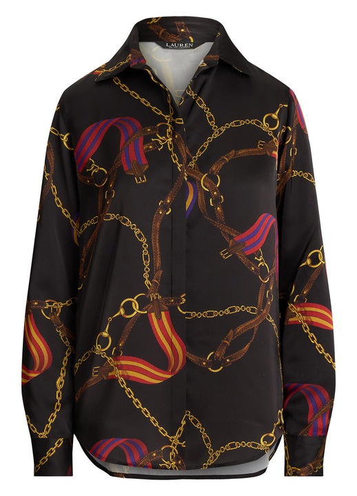 Camasa dama Lauren Ralph Lauren, negru, S INTL