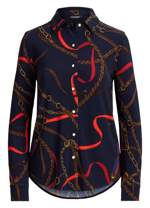 Camasa de dama Lauren Ralph Lauren, bleumarin