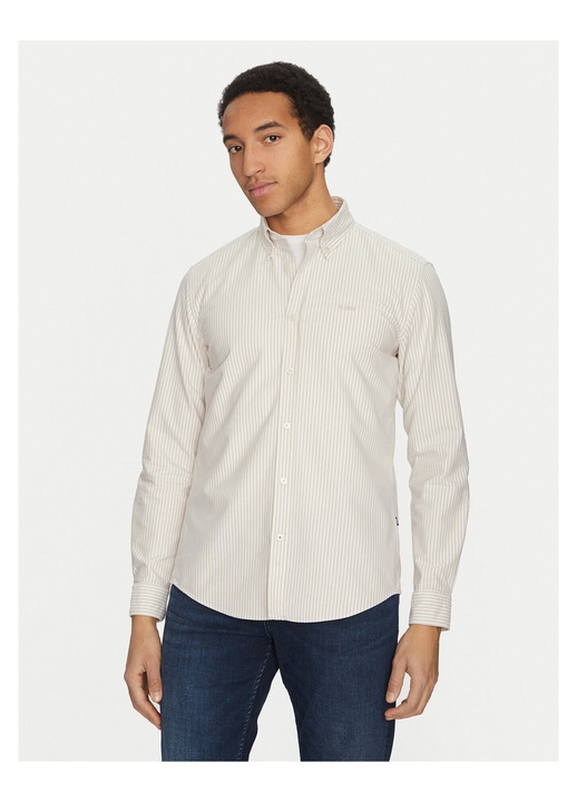 Camasa barbati BOSS, bej, bumbac