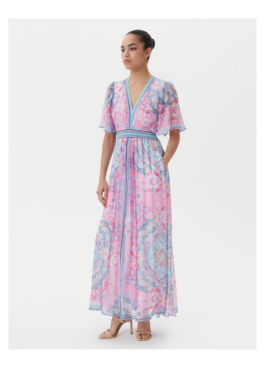 Rochie de vara dama Hale Bob, colorata, roz, violet, M INTL