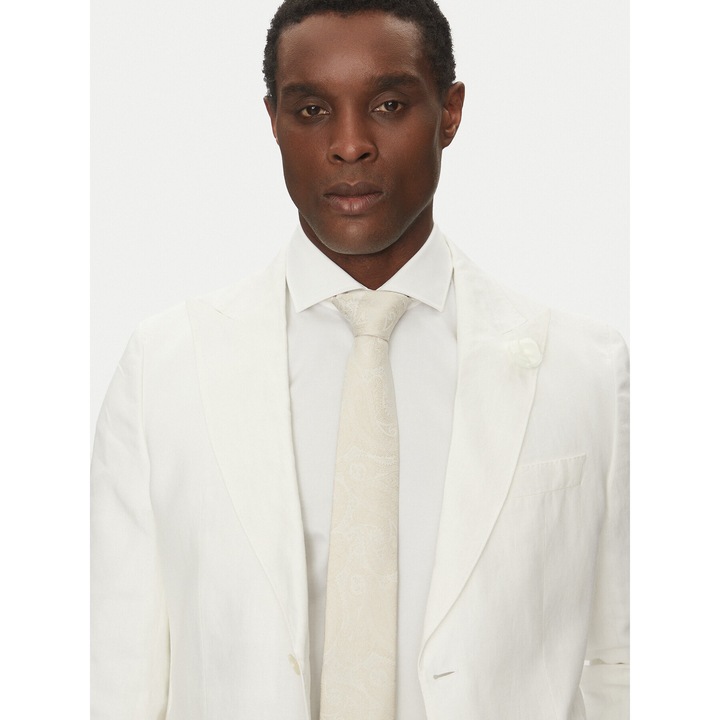 Cravata barbati Boss, alb, One_size