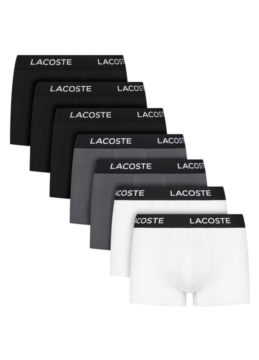 Set 7 perechi boxeri barbati, Lacoste, Multicolor, L INTL