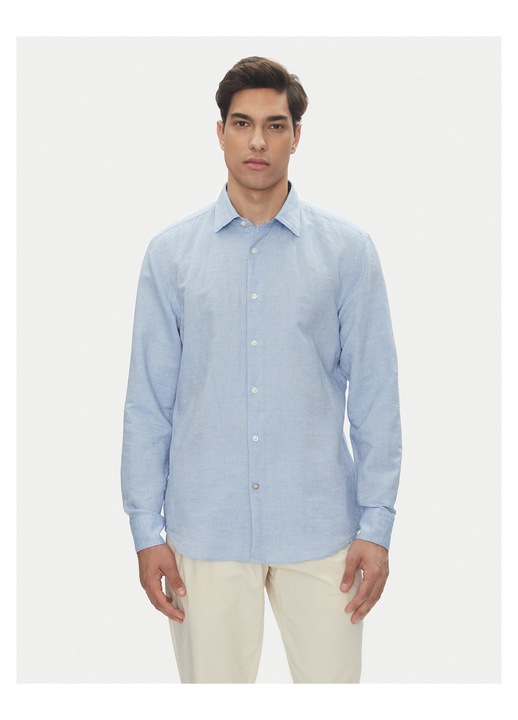 Camasa barbati, BOSS, culoare albastru deschis