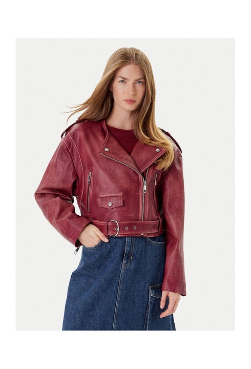 Geaca de piele, BOSS, bordo