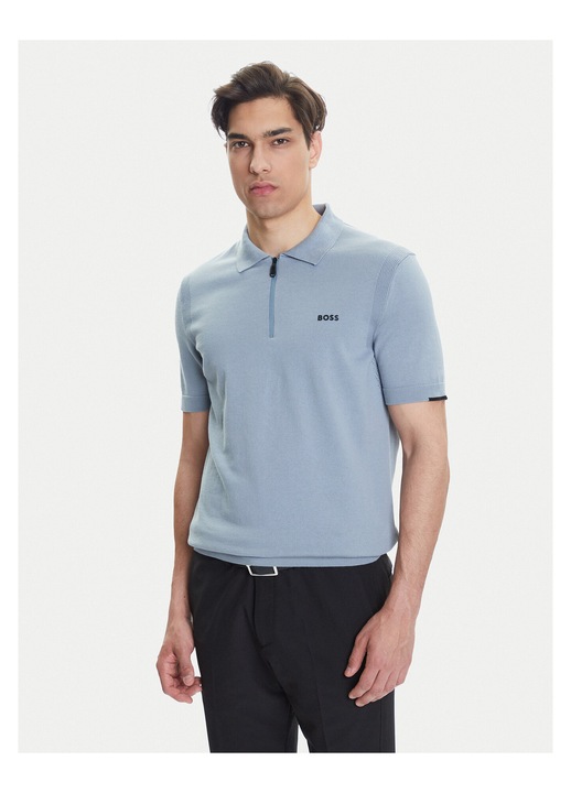 Tricou barbati BOSS, gri, din bumbac