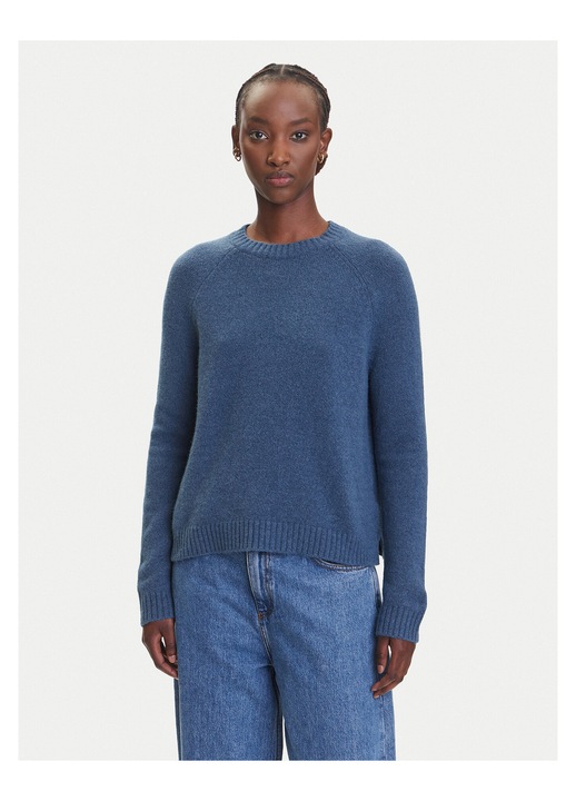 Pulover dama BOSS, albastru, moale