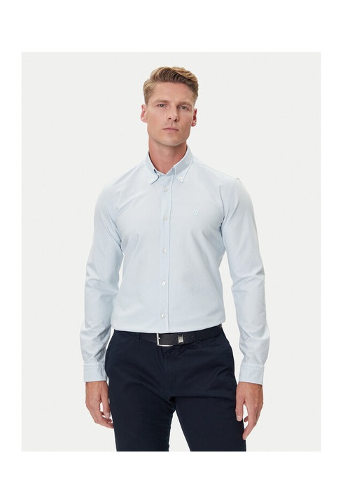 Camasa barbati BOSS, albastru, bumbac