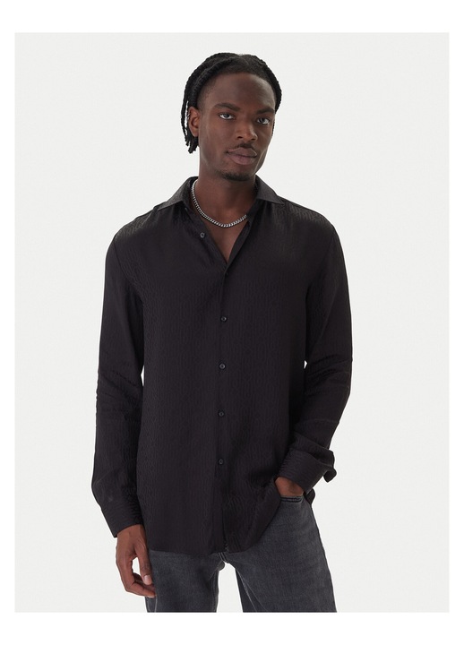 Camasa barbati, HUGO, culoare negru