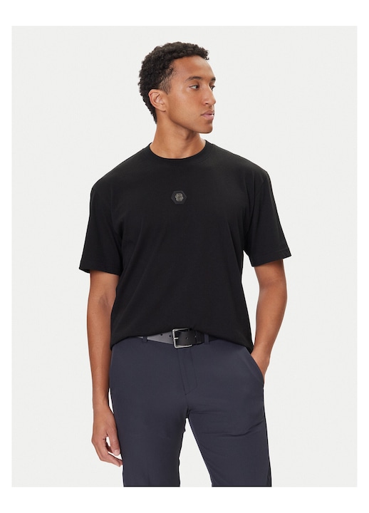 Tricou BOSS, negru, bumbac