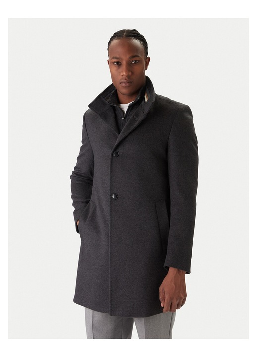 Palton din lana, BOSS, gri, 50 EU