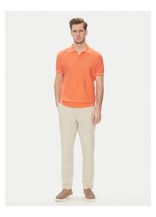 Tricou barbati BOSS, portocaliu, din bumbac