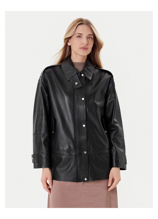 Geaca de piele, BOSS, negru, pentru femei, 38 EU