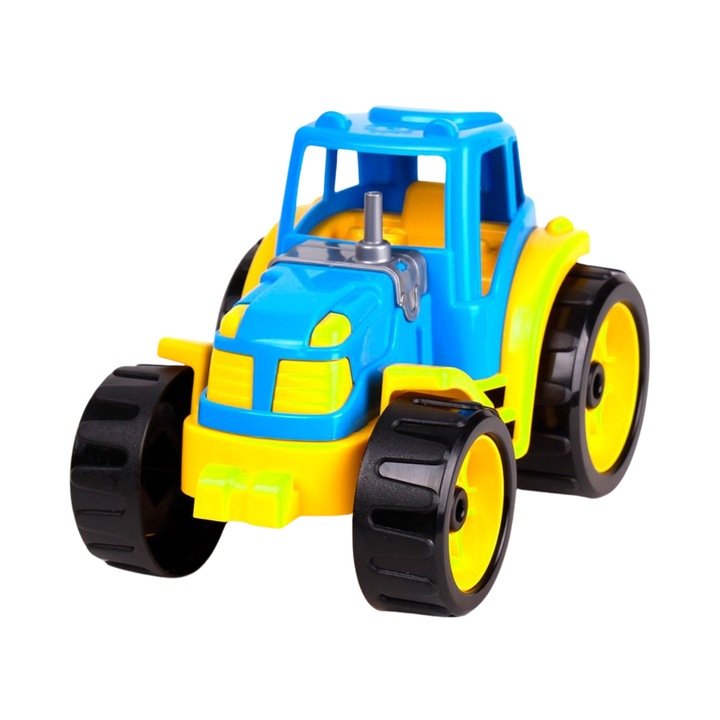 Tractor de jucarie TechnoK, multicolor, 33x24,5x48,5cm, pentru copii 1+