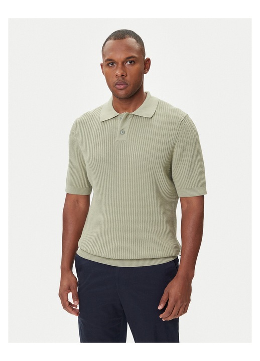 Tricou barbati BOSS, verde, din bumbac, L INTL