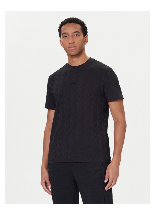 Tricou barbat, BOSS, negru, material bumbac, L INTL