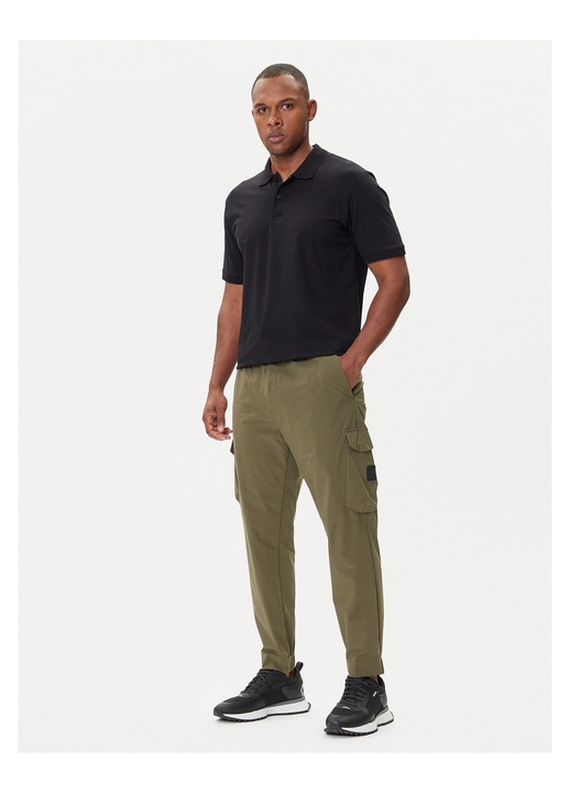 Pantaloni barbatesti BOSS, verde, stofa, 52 EU