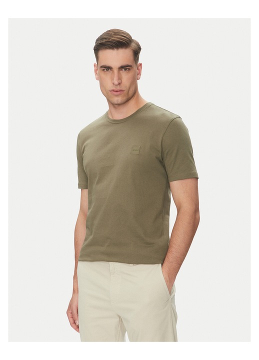 Tricou barbati BOSS, kaki, bumbac, XS INTL