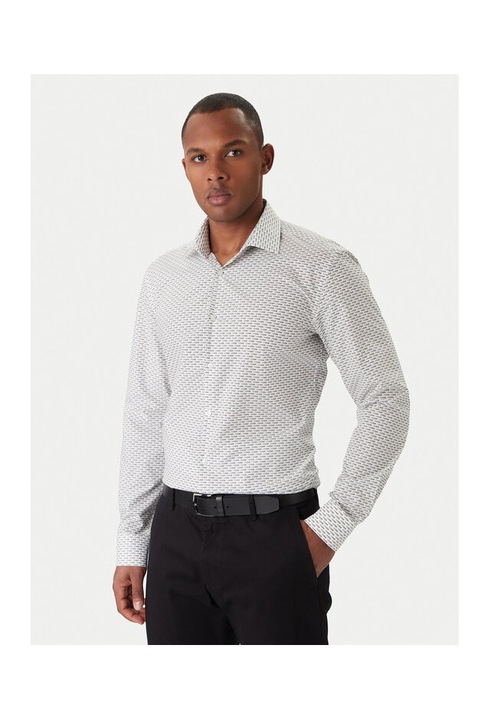 Camasa barbati HUGO, alba, material bumbac