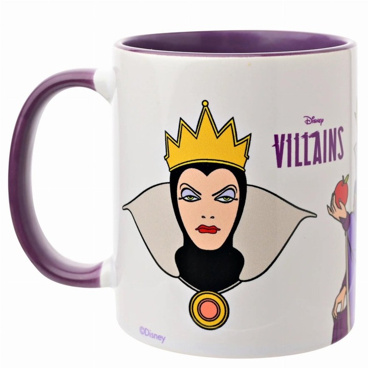 Cana ceramica Disney Villains - Regina cea Rau, 325ml