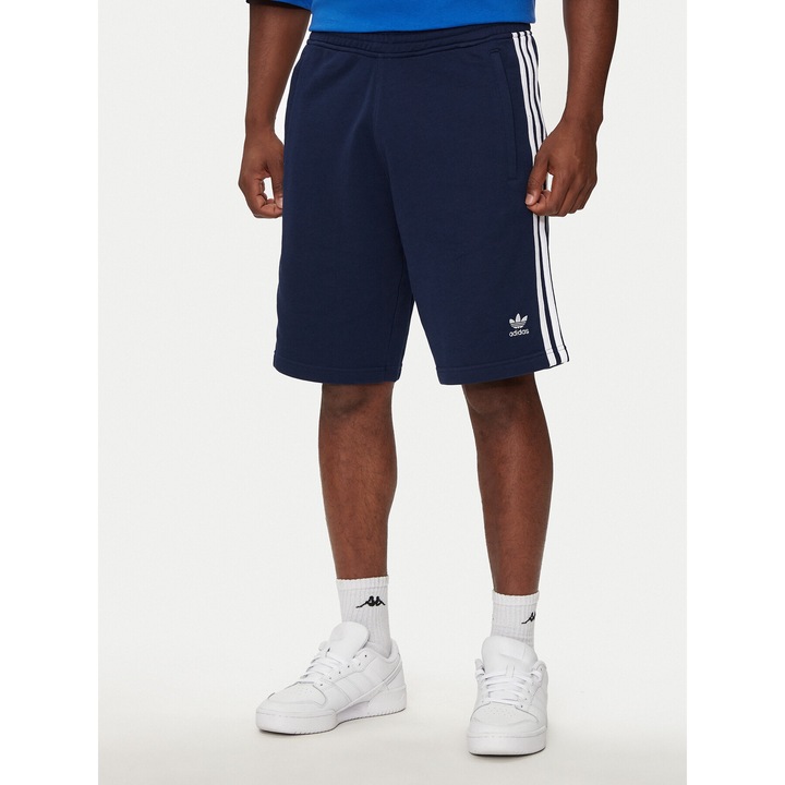 Pantaloni sport barbati Adidas, bleumarin, material respirabil