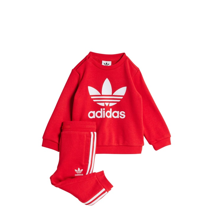 Set trening lifestyle copii, Adidas, Rosu, 44-62 CM