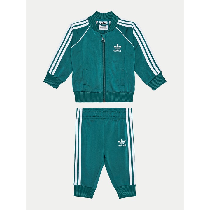 Costum de trening unisex pentru bebelusi Adidas, verde, 44-62 CM