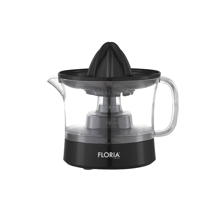 Storcator de citrice electric Floria ZLN2129, Capacitate 0.5L, Rotativ in 2 directii, Usor de curatat, 25W