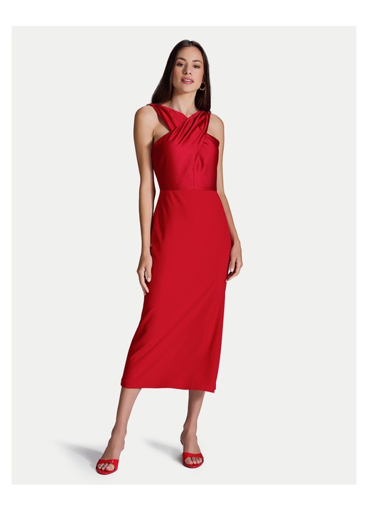 Rochie de cocktail dama, Swing, rosu, 38 EU