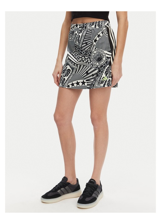 Fusta dama Adidas, neagra, alba, XL INTL