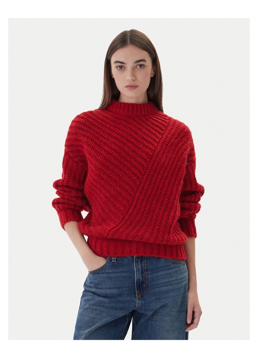 Pulover dama Mustang, rosu, moale