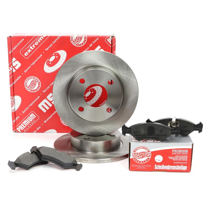 Master-Sport féktárcsa és fékbetét készlet, Ford Fiesta IV, Mazda 121 III