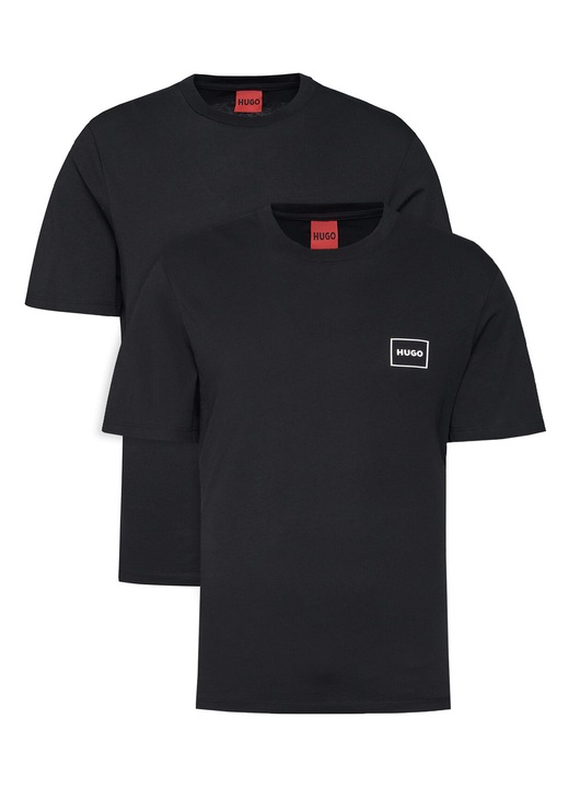 Set tricouri barbatesti HUGO, negru, bumbac