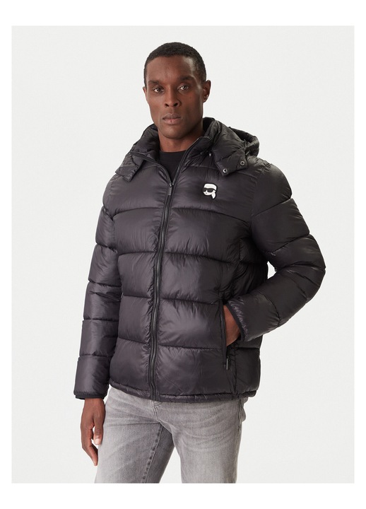 Geaca de iarna barbati Karl Lagerfeld, negru, 54