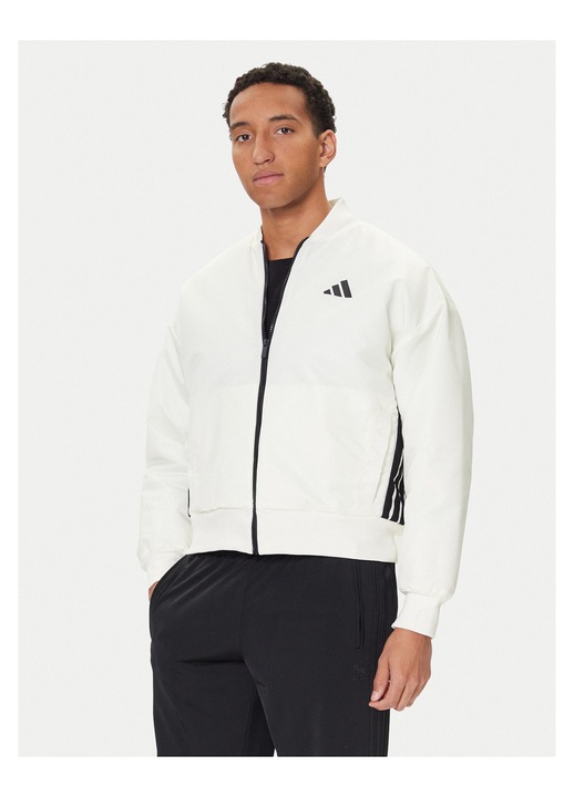 Geaca bomber barbati Adidas, alb