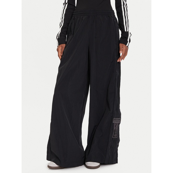 Pantaloni sport dama Adidas, negru, trening, largi