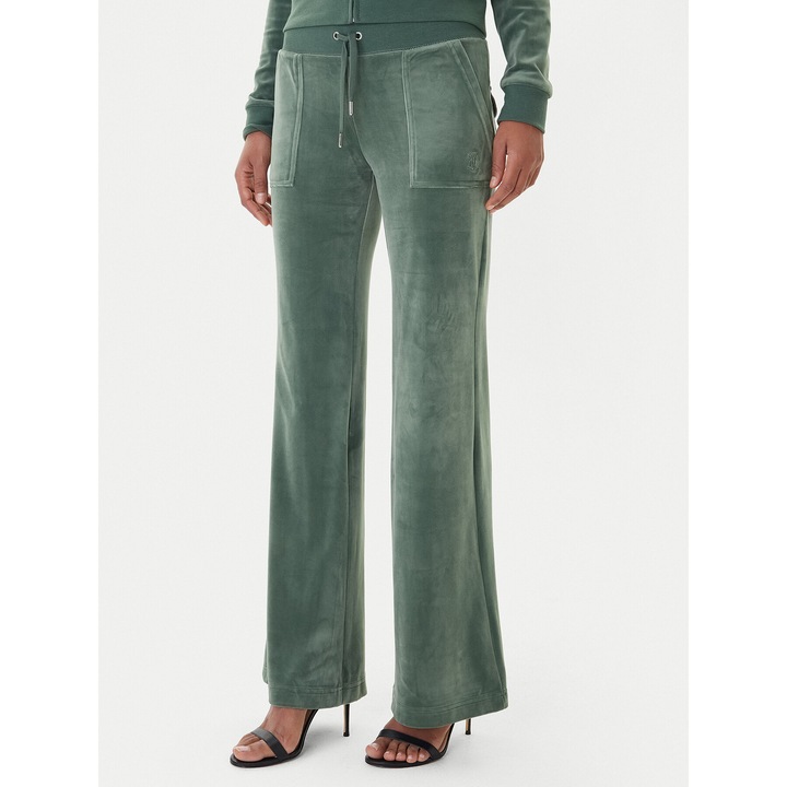 Pantaloni sport dama Juicy Couture, evazati, verde